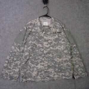 US Army Jacket Mens Medium Regular Gray Digital Camo ACU Combat Uniform Top